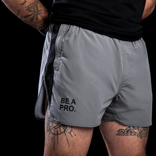 STRIDE SHORTS LIGHT GRAY  "Be a Pro" PSDinfo®