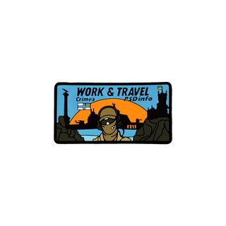 Patch "WORK&TRAVEL Crimea" in PVC PSDinfo®