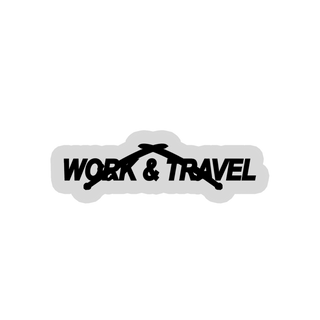 Наліпка Work&Travel на автомобіль PSDinfo®