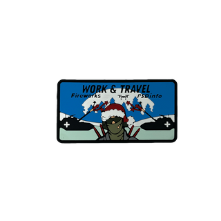 Патч «Work & Travel Fireworks» в ПВХ PSDinfo®