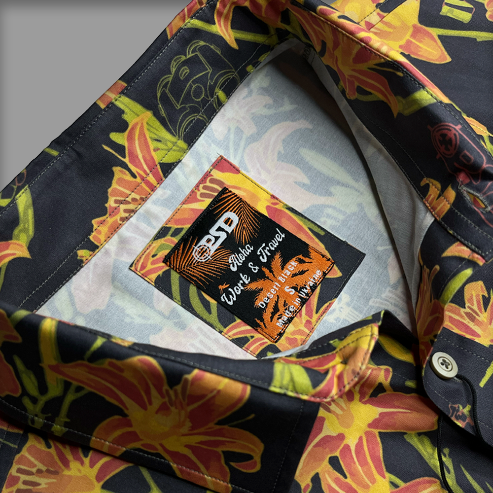 Сорочка Work&Travel Aloha «Desert Black»