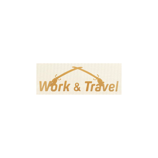 Наліпка Work&Travel на автомобіль PSDinfo®