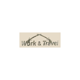 Наліпка Work&Travel на автомобіль PSDinfo®