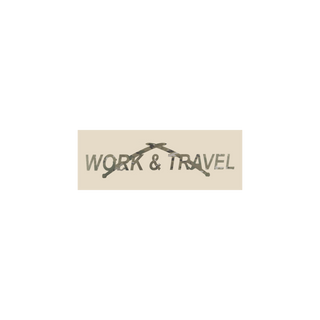 Наліпка Work&Travel на автомобіль PSDinfo®