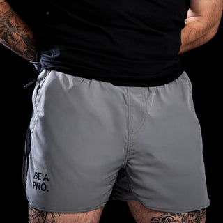 STRIDE SHORTS LIGHT GRAY  "Be a Pro" PSDinfo®