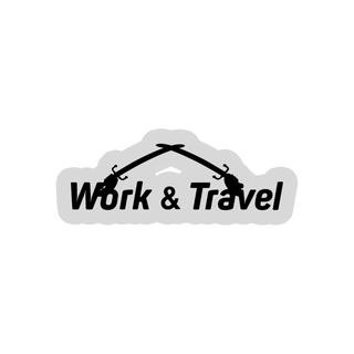 Наліпка Work&Travel на автомобіль PSDinfo®