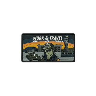 Patch «Work&Travel DAP» in PVC PSDinfo®