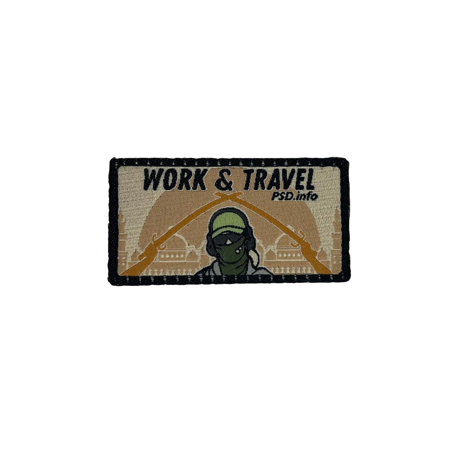 Патч «Work and Travel Baghdad» вишивка PSDinfo®