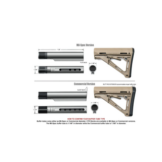 Приклад Magpul ACS-L (commercial spec) регульований